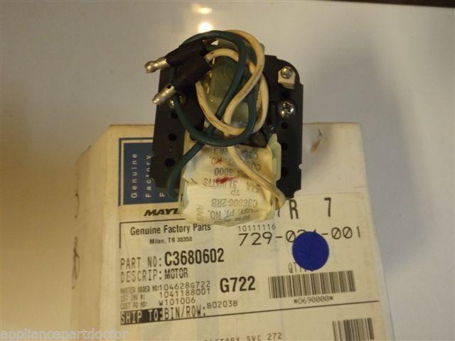 Maytag Refrigerator C3680602 Motor NEW IN BOX Maytag Refrigerator C3680602 Motor NEW IN BOX